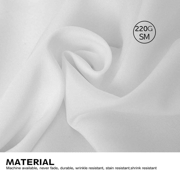 White Round Tablecloth (150cm) 220gsm