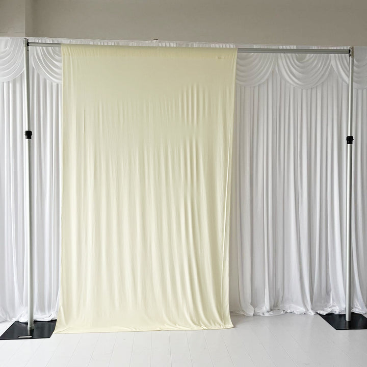 Lycra Backdrop Convertible Panels 1.6x3m - Ivory, full width