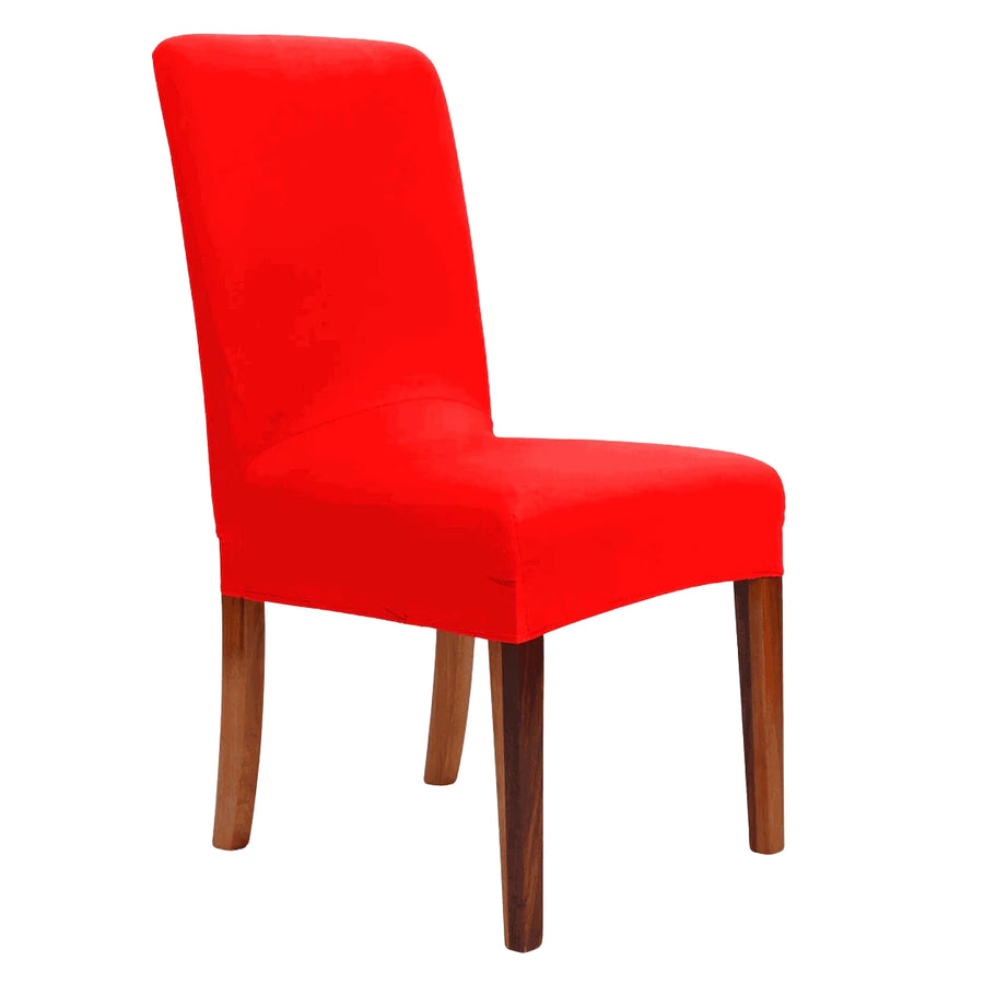 Lycra Dining Chair Covers (Toppers) - Red