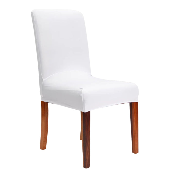 Lycra Dining Chair Covers (Toppers) - White