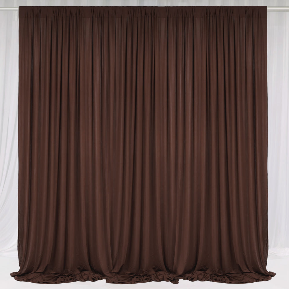 Lycra Backdrop Convertible Panels - Chocolate Brown (1.6x3m) three panels