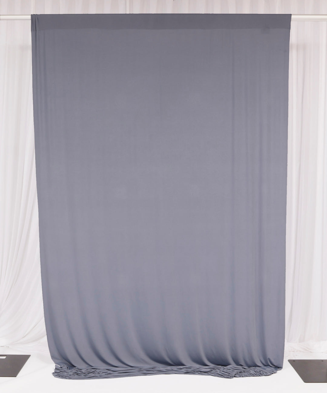 Lycra Backdrop Convertible Panels - Dusty Blue (1.6x3m) flat single curtain
