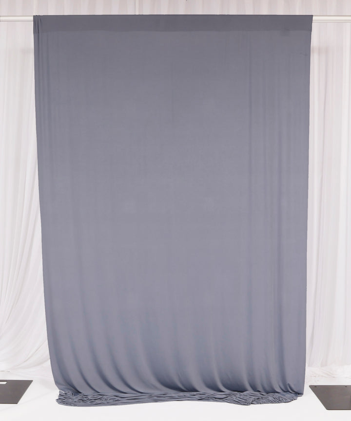 Lycra Backdrop Convertible Panels - Dusty Blue (1.6x3m) flat single curtain