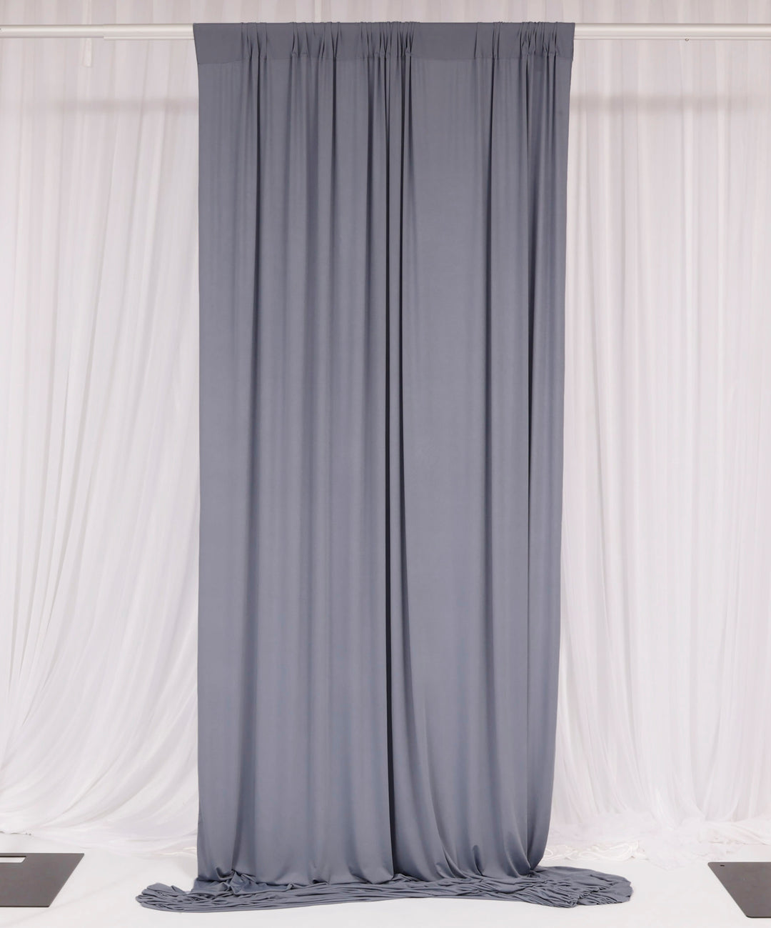 Lycra Backdrop Convertible Panels - Dusty Blue (1.6x3m) single curtain