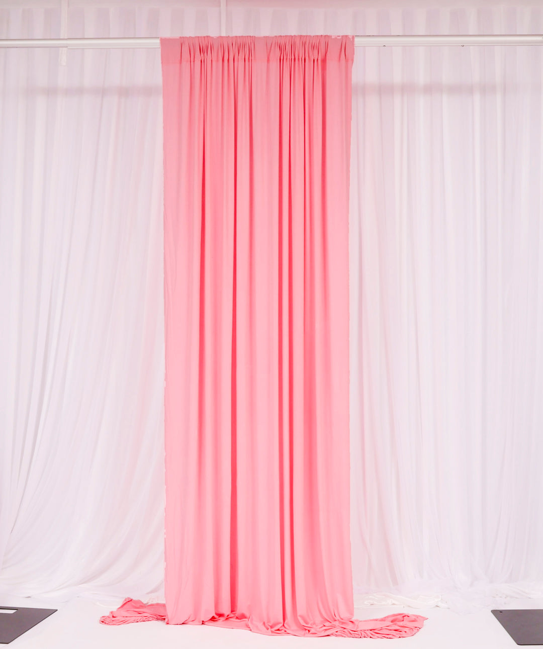 Lycra Backdrop Convertible Panels - Light Pink (1.6x3m) curtain style