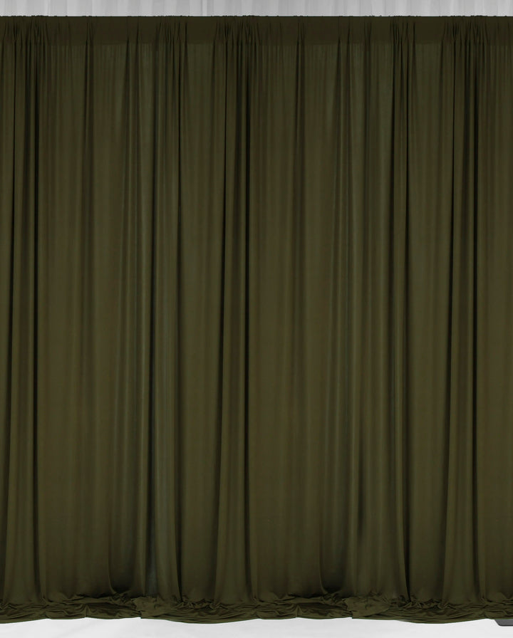 Lycra Backdrop Convertible Panels - Olive Green (1.6x3m)