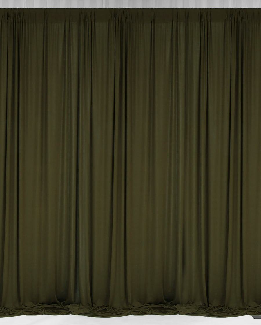 Lycra Backdrop Convertible Panels - Olive Green (1.6x3m)