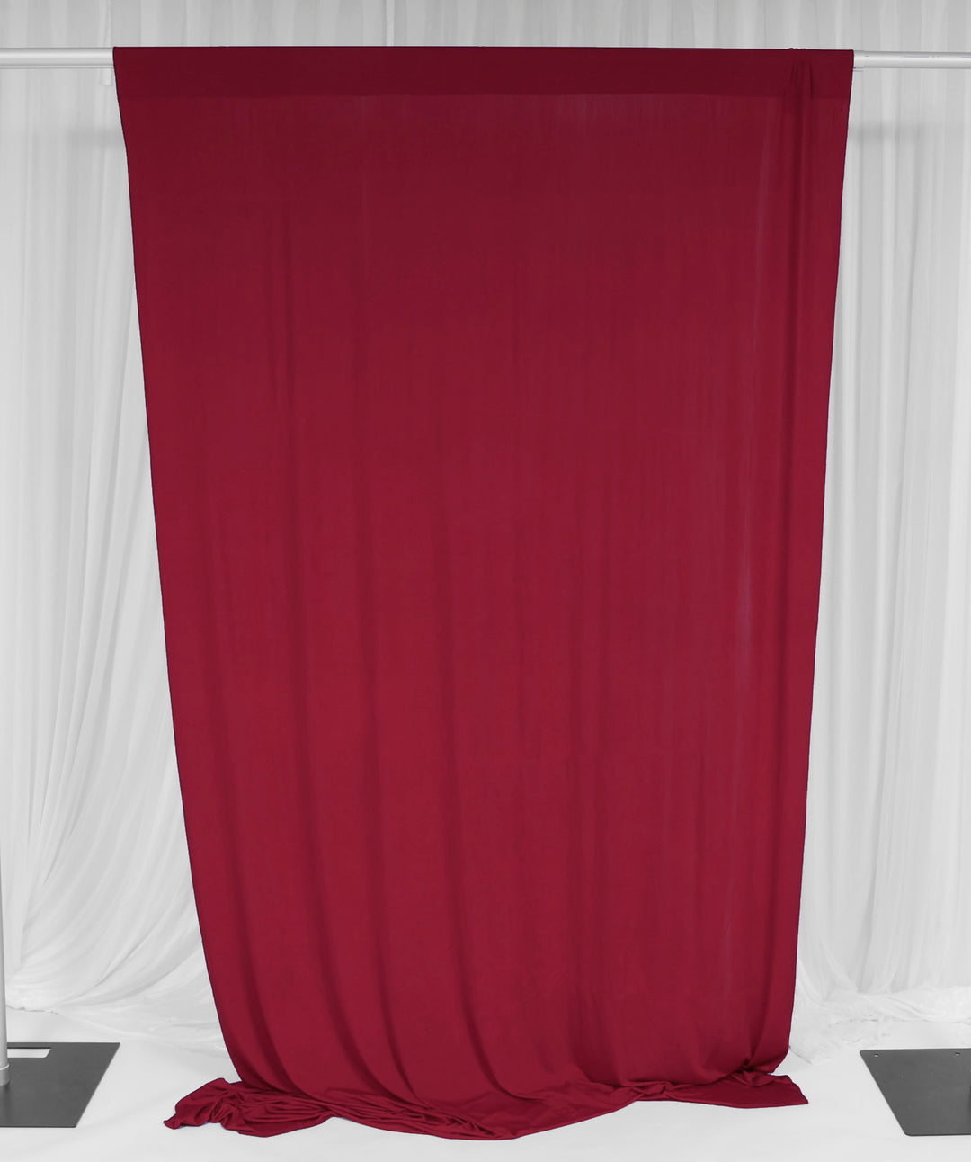 Lycra Backdrop Convertible Panels - Wine Red (1.6x3m) single curtain flat