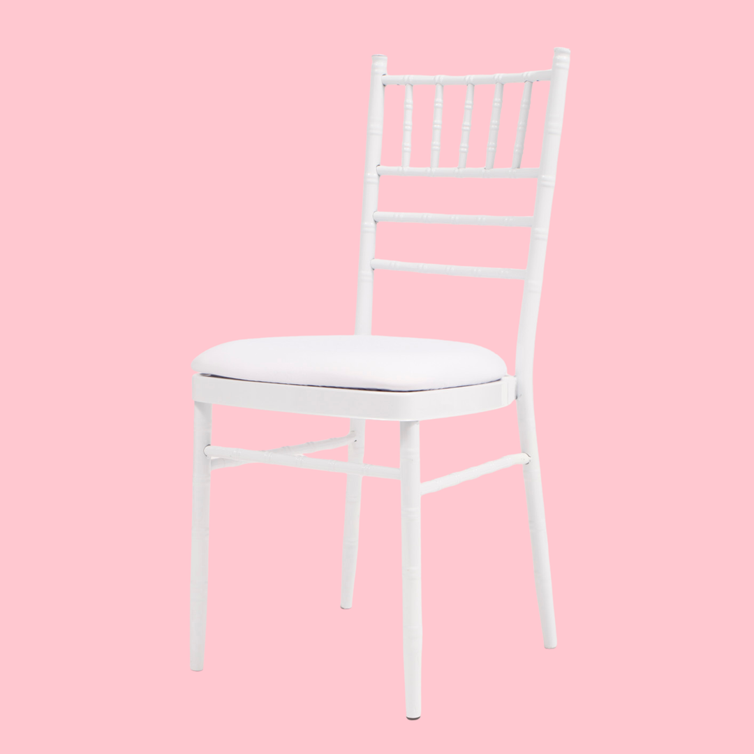 Lycra Cushion Cover - White, on white chair
