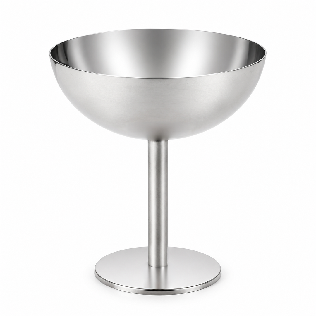 Metal Dessert / Snack Coupe Cup - Silver