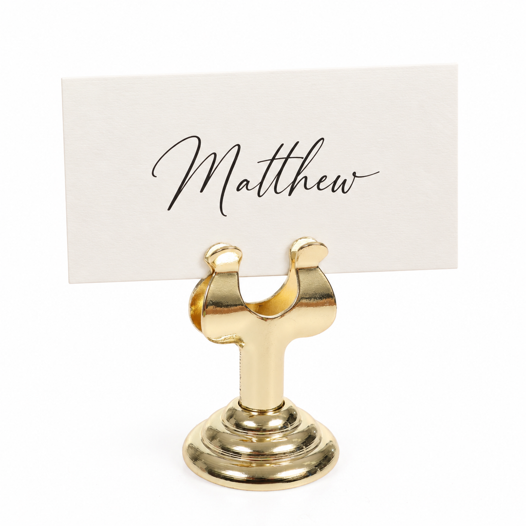 Metal Place Card Holder - Gold