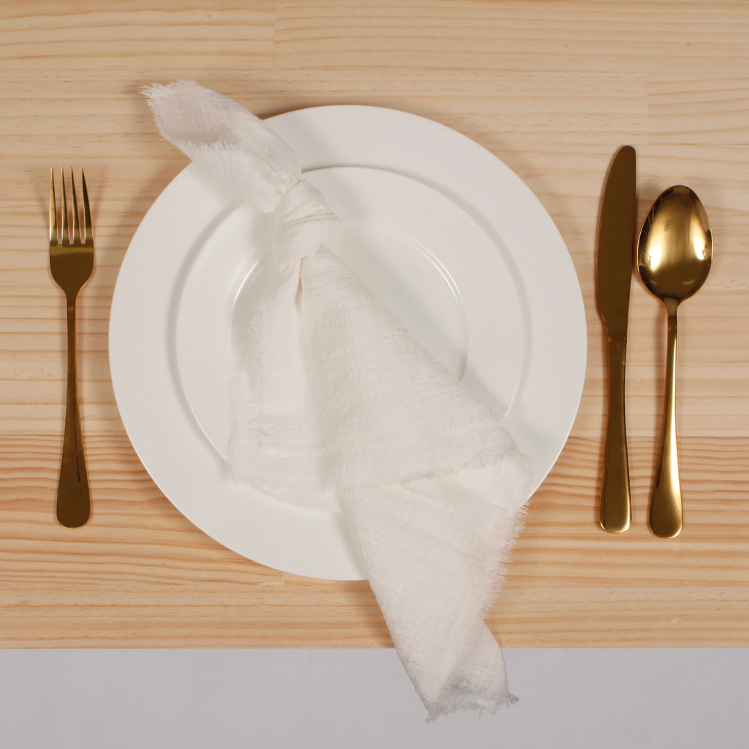 Rustic Cotton Napkins - Off White (42x42cm)