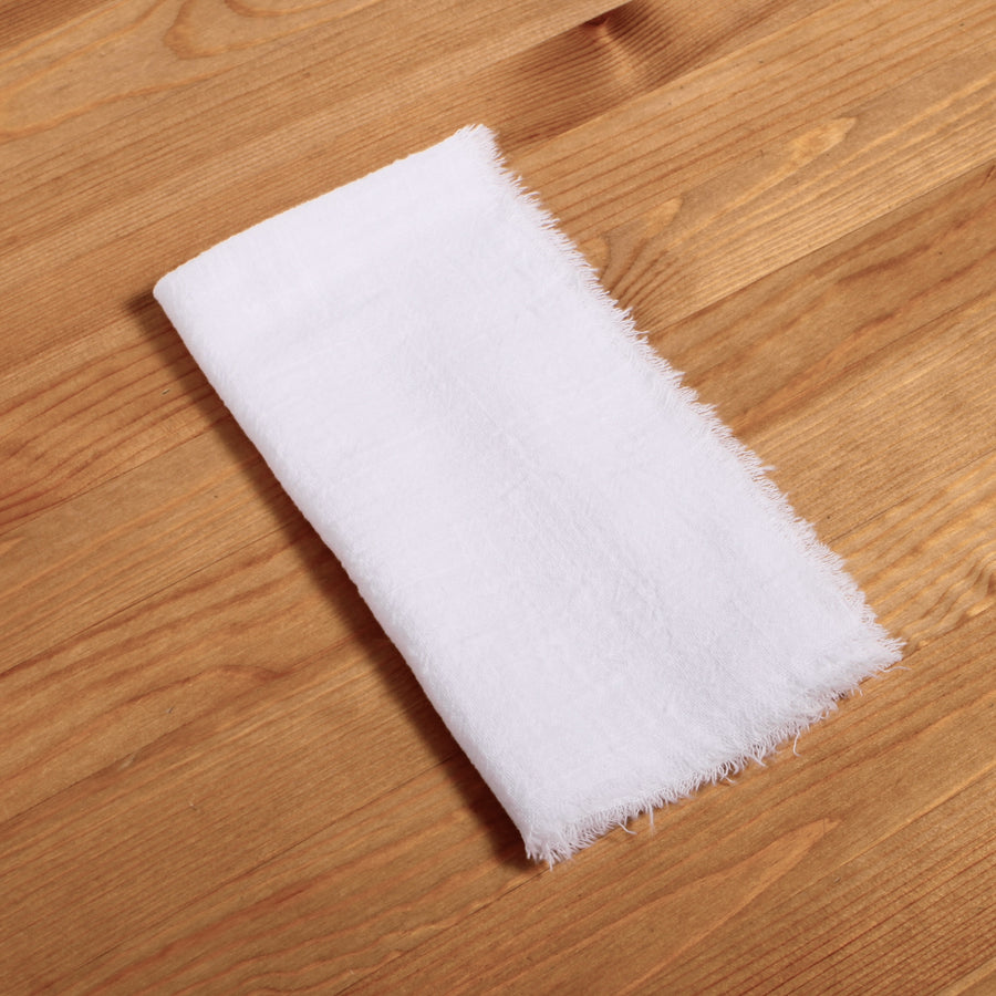Rustic Cotton Napkins - White (50x50cm)