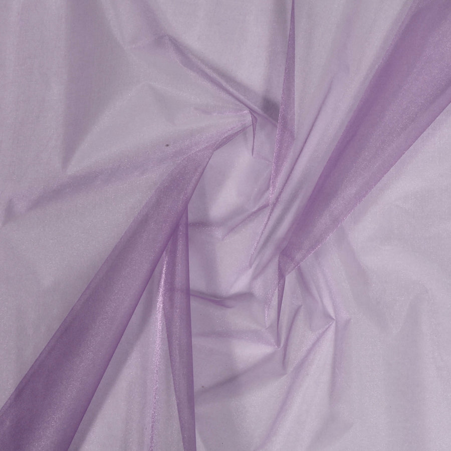 Organza Fabric Roll - Lavender (75cmx27m) closeup material scrunched
