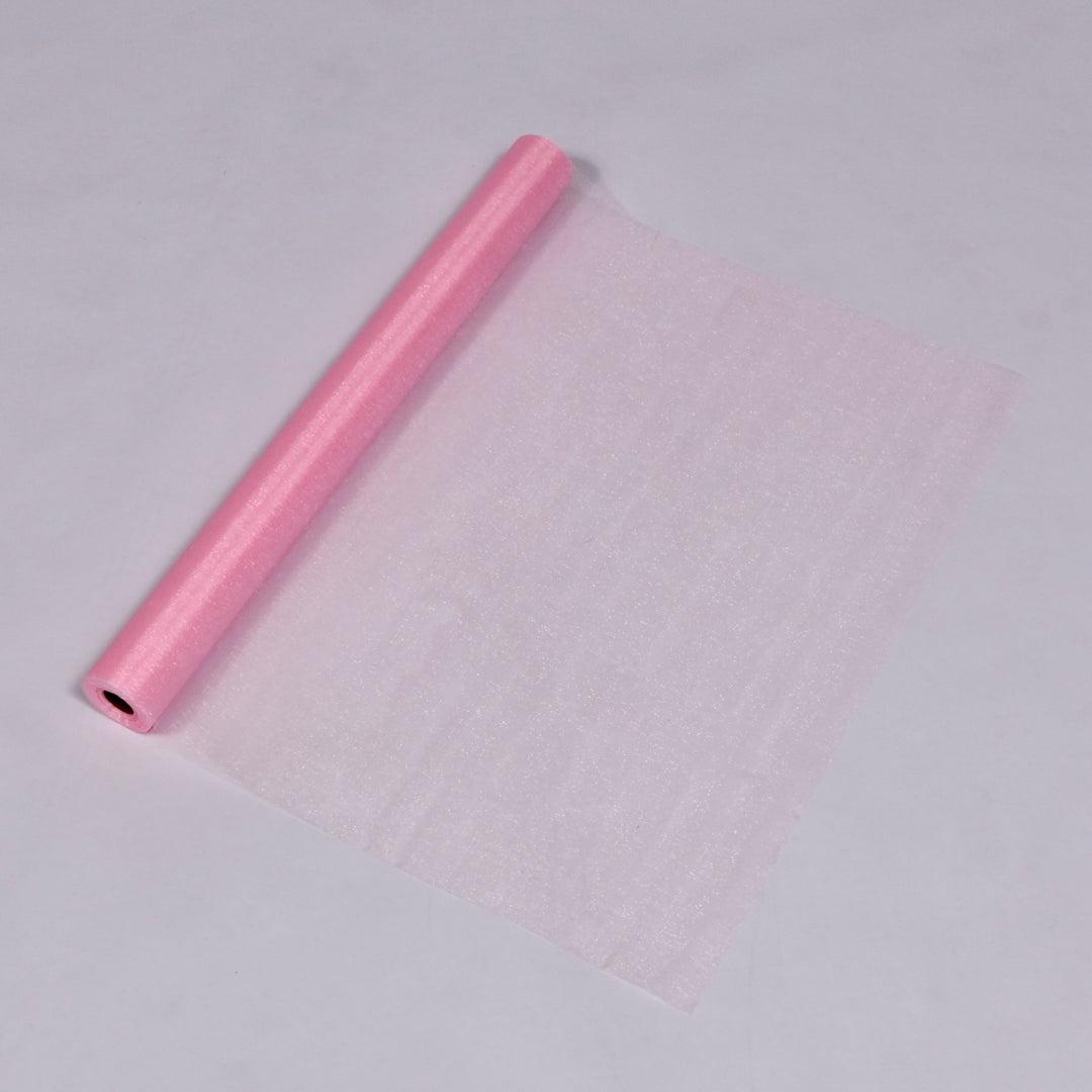 Organza Fabric Roll - Light Pink (75cmx27m)