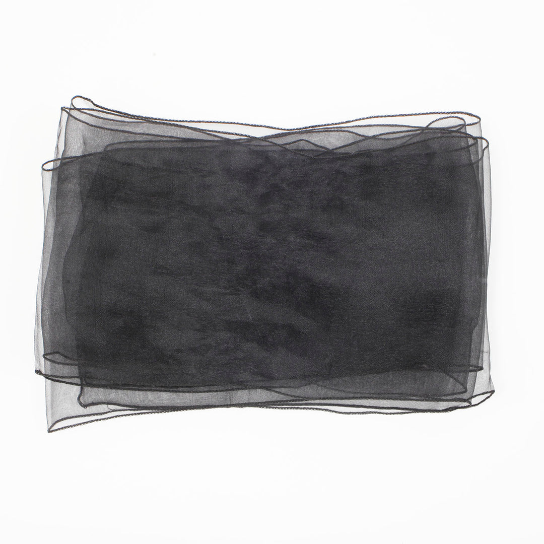 Organza Chair Sashes detail - Black