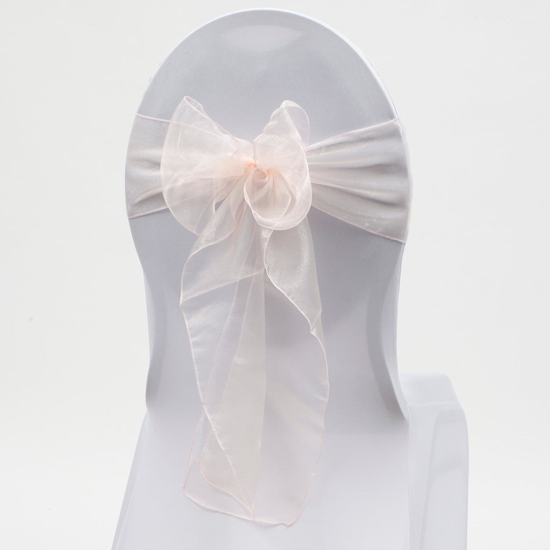 Organza Chair Sashes - Blush