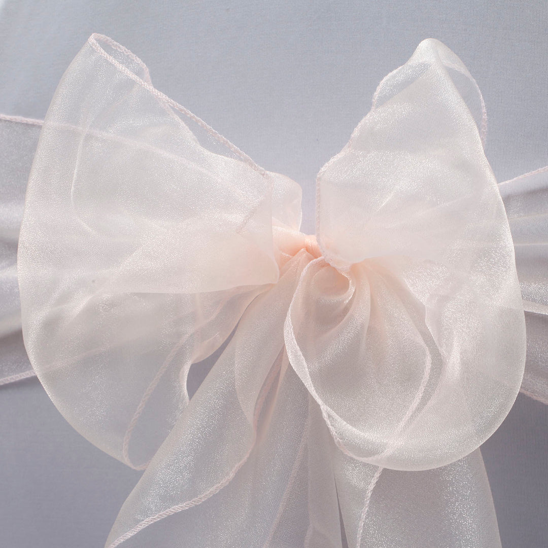 Organza Chair Sashes - Blush