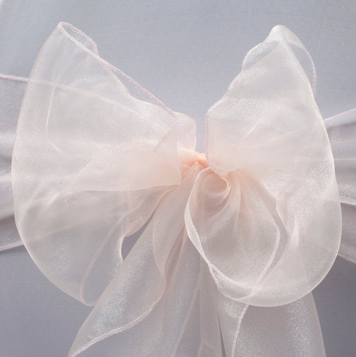 Organza Chair Sashes - Blush