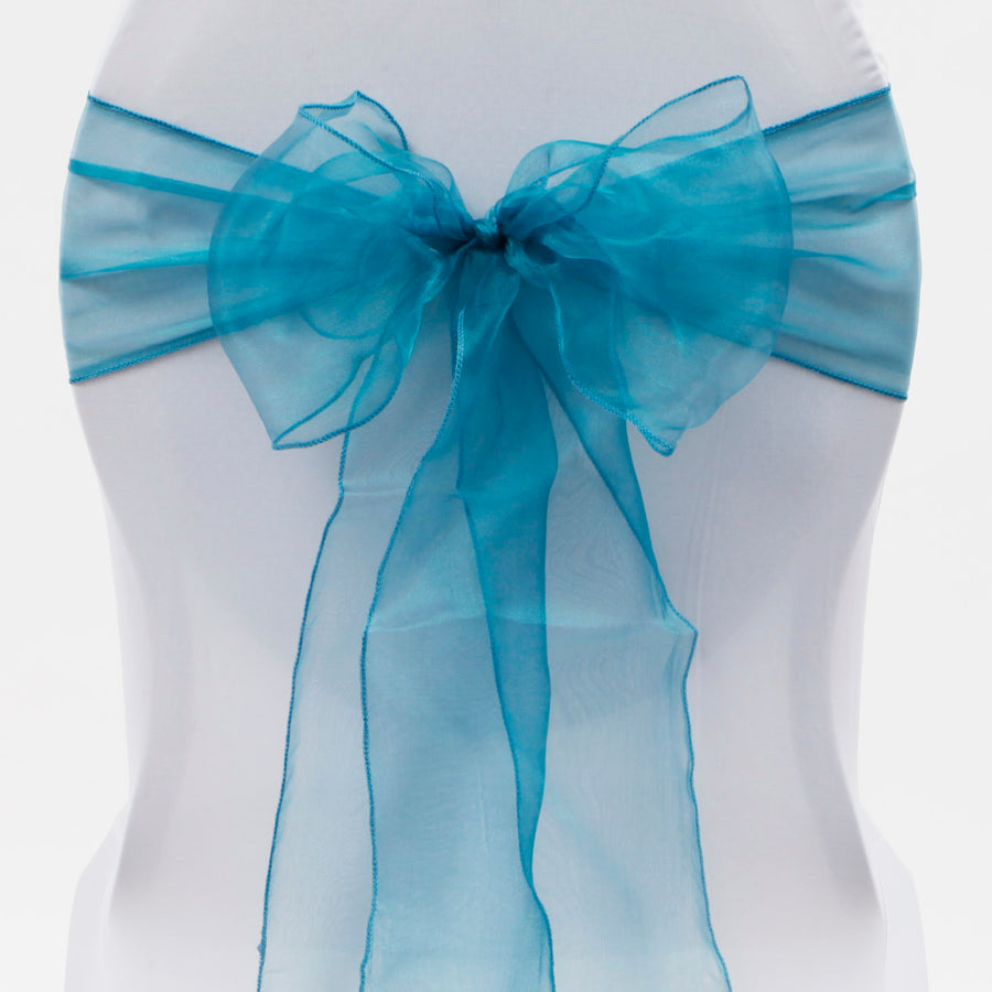 Organza Chair Sashes - Teal