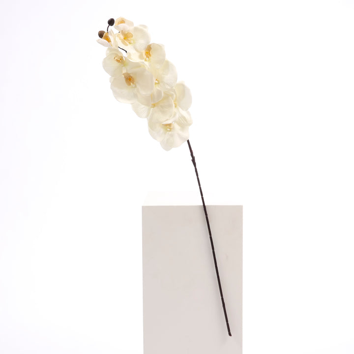Artificial Orchid Stem - White full product