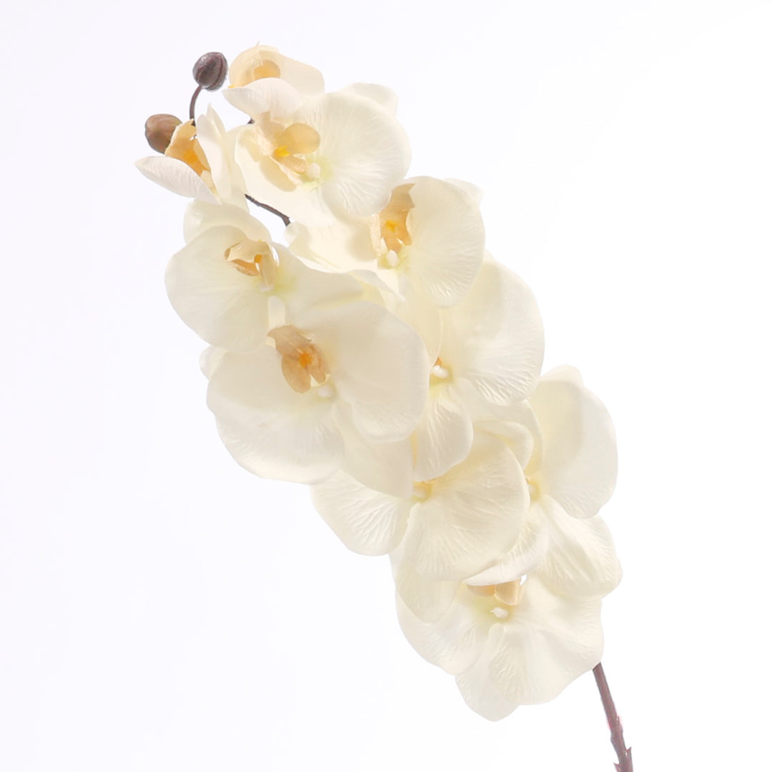 Artificial Orchid Stem - White