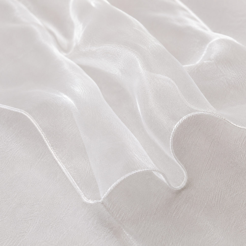 Organza Table Runners - White close up