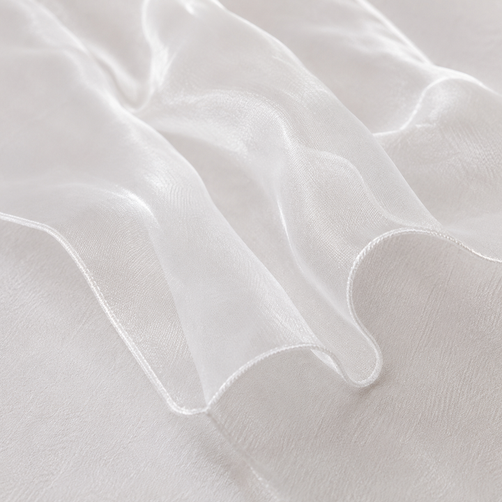 Organza Table Runners - White close up