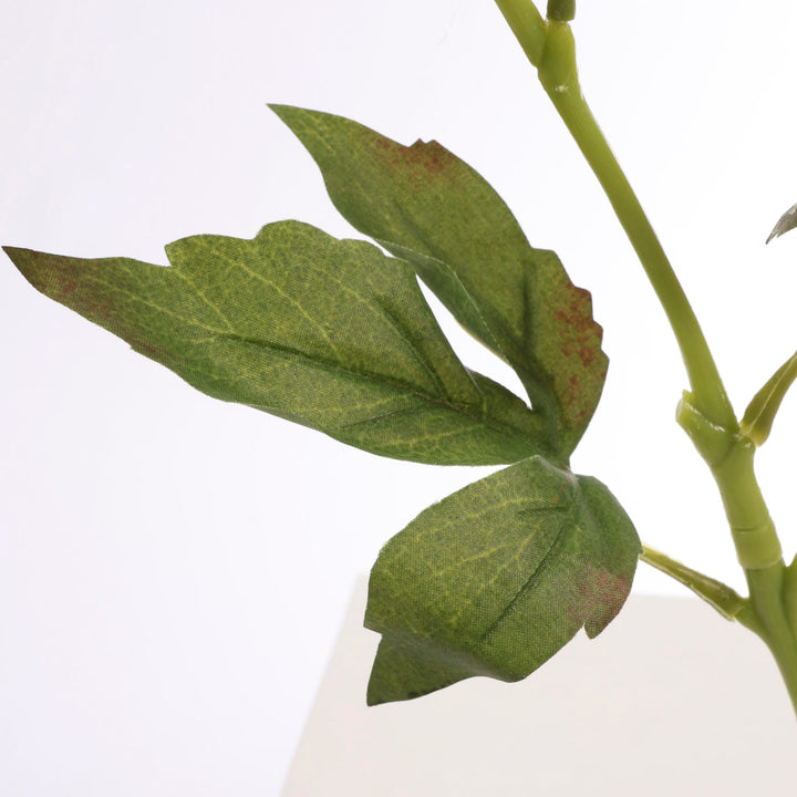 Artificial Peony Rose - Large Stem - Light Pink close up 2