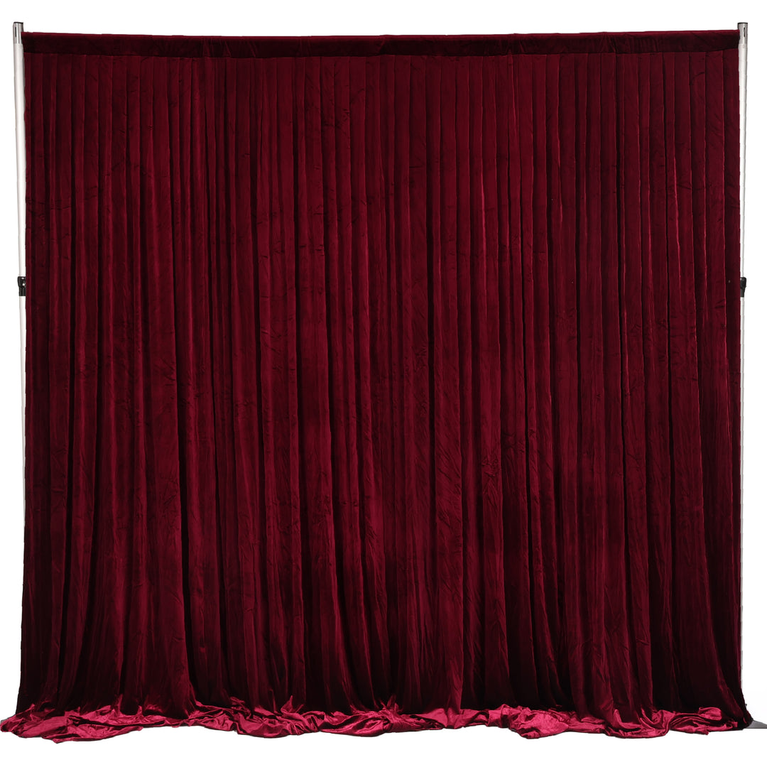 Premium Velvet Backdrop Curtain - Burgundy (3x3m)