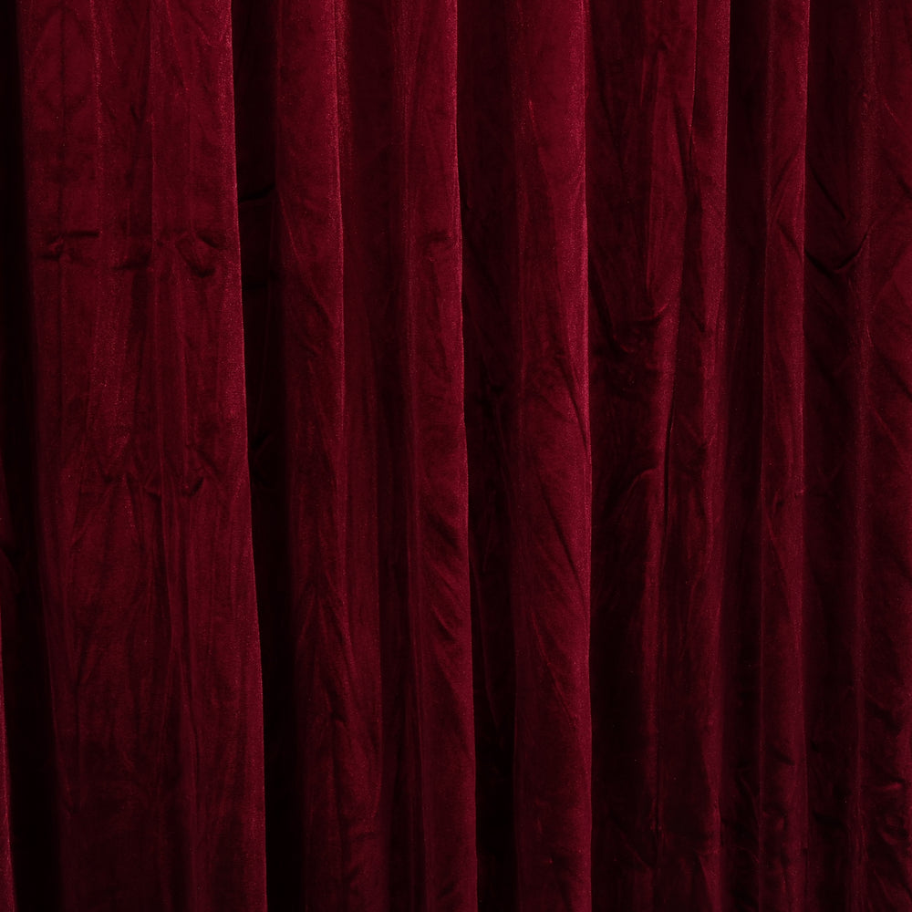 Premium Velvet Backdrop Curtain - Burgundy (3x3m) close up middle