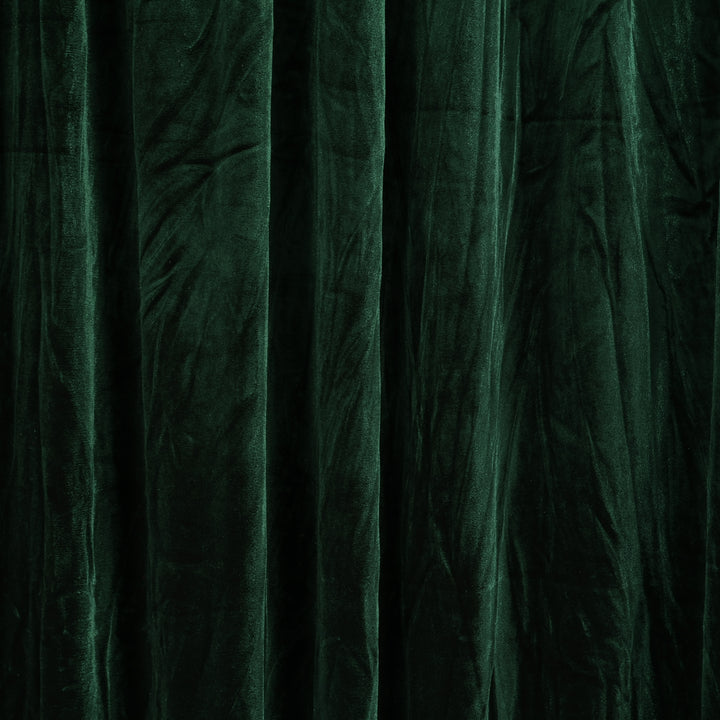 Premium Velvet Backdrop Curtain - Emerald Green (3x3m) close up middle