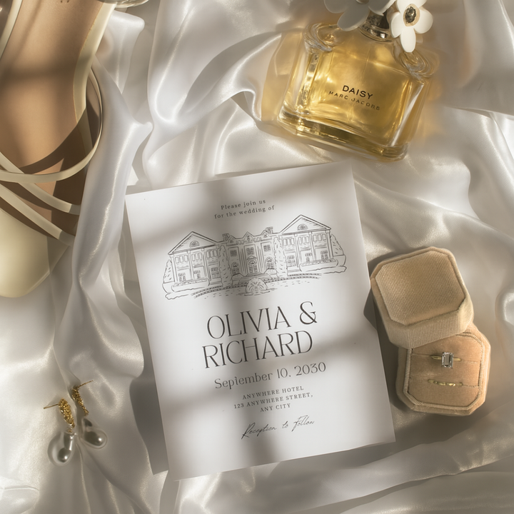 Velvet Ring Box - Ivory