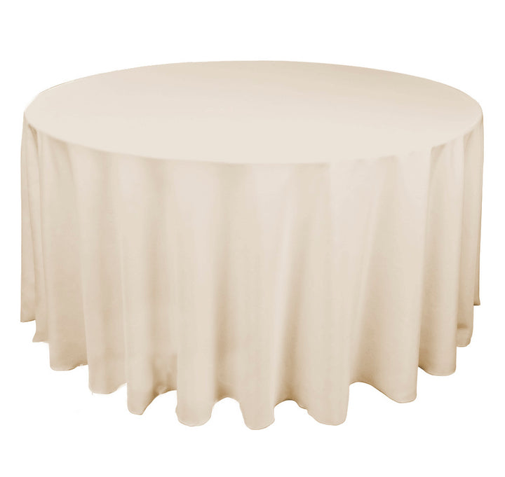 220cm Round Linen Colour Tablecloth
