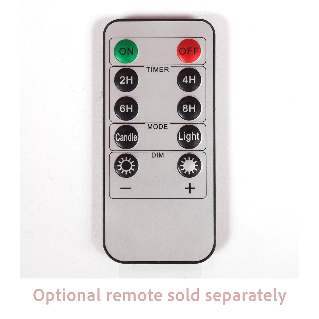 LED Flameless Taper Candle - White