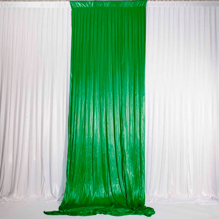 Ice Silk Satin Convertible Backdrop Panel - Dark Green (1x3m)