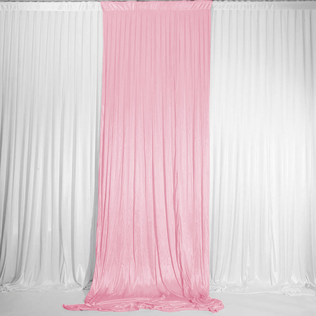 Light Pink Ice Silk Satin Backdrop Convertible Panels 1mx3m