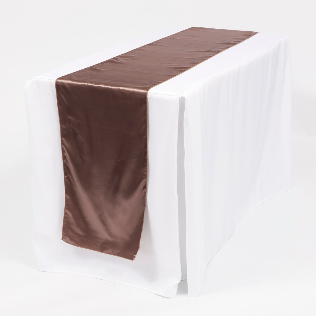 Satin Table Runners - Mocha
