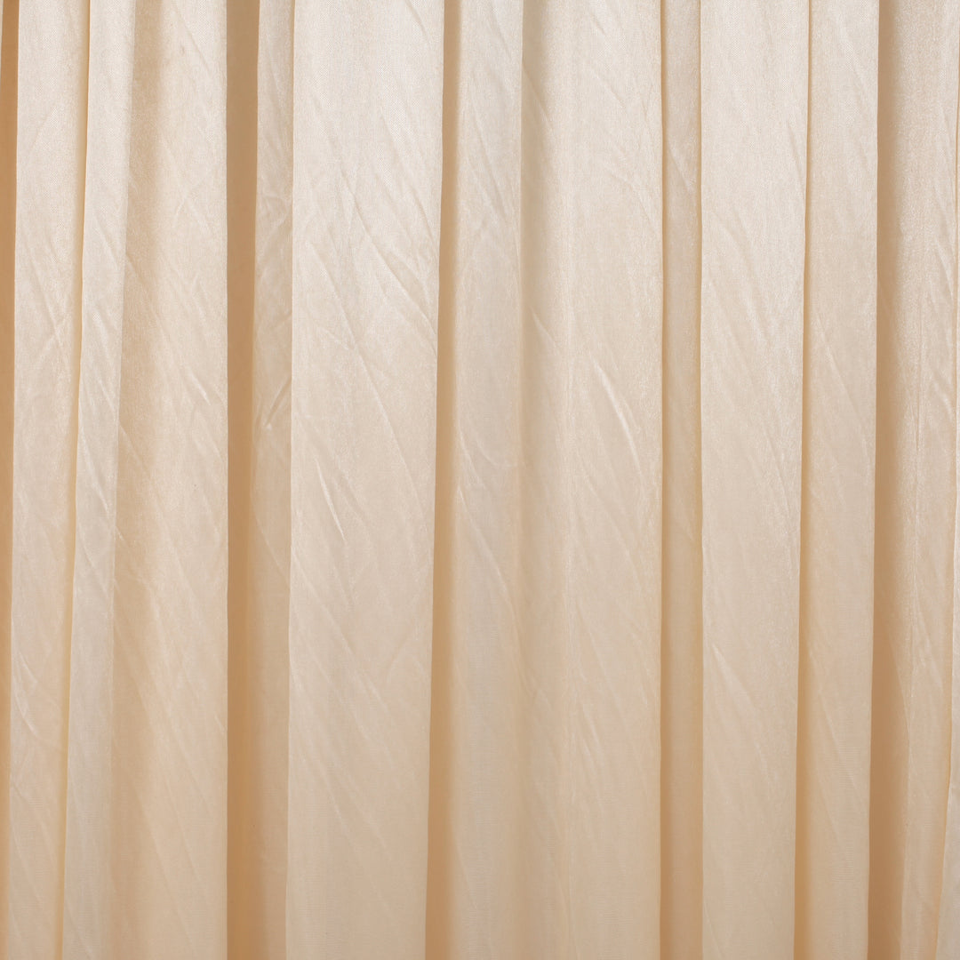 Ivory Ice Silk Satin Backdrops - No Swag - 3 meters length x 3 meters high