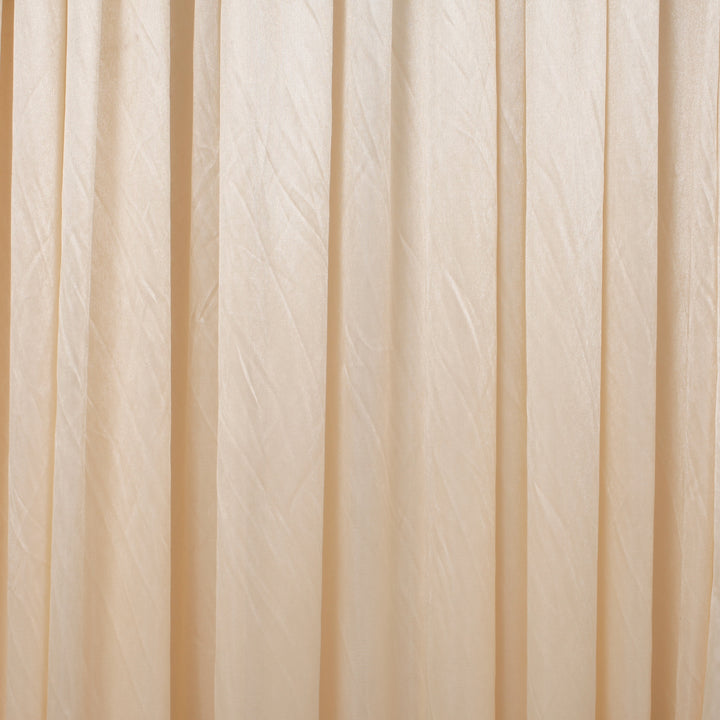 Ivory Ice Silk Satin Backdrops - No Swag - 3 meters length x 3 meters high