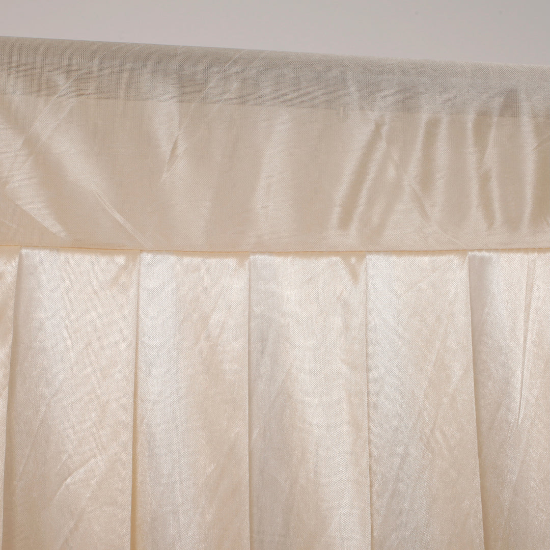 Ivory Ice Silk Satin Backdrops - No Swag - 3 meters length x 3 meters high