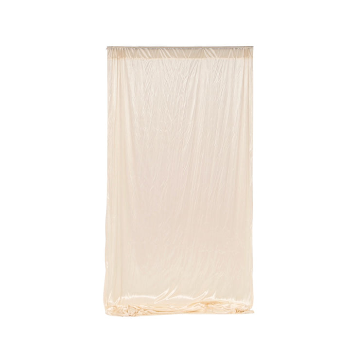 CLEARANCE Ivory Ice Silk Satin Backdrop Panels 1.4mx3m