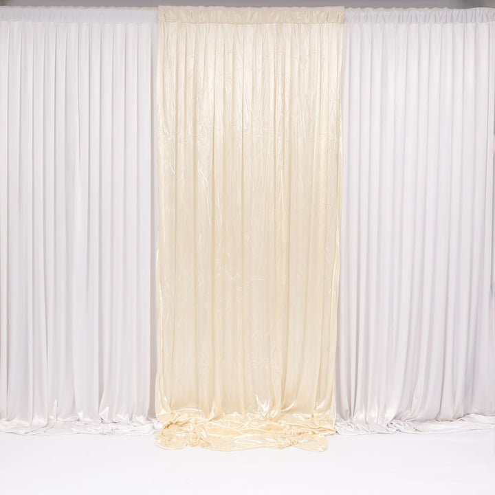 Ice Silk Satin Convertible Backdrop Panel - Ivory (1x3m)