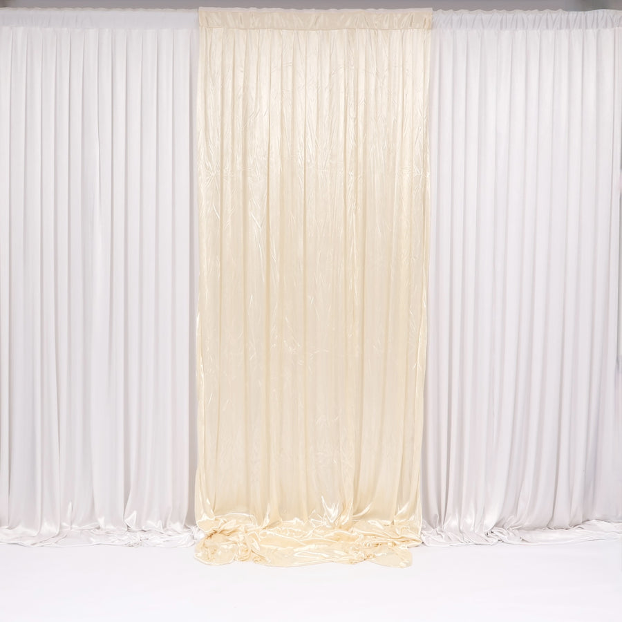 Ice Silk Satin Convertible Backdrop Panel - Ivory (1x3m)