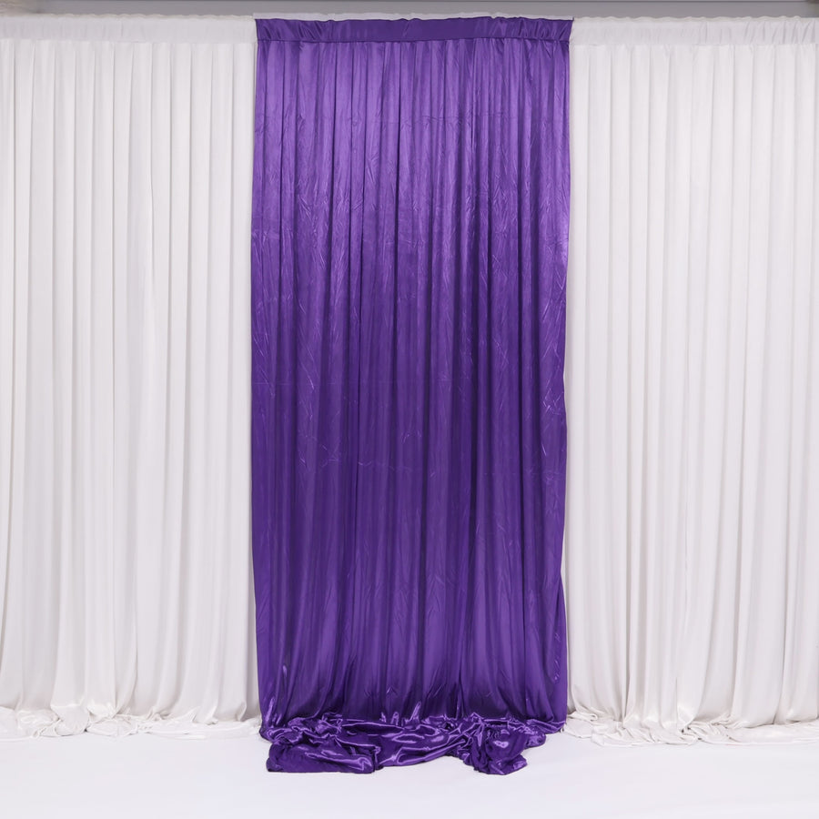 Ice Silk Satin Convertible Backdrop Panel - Purple (1x3m)