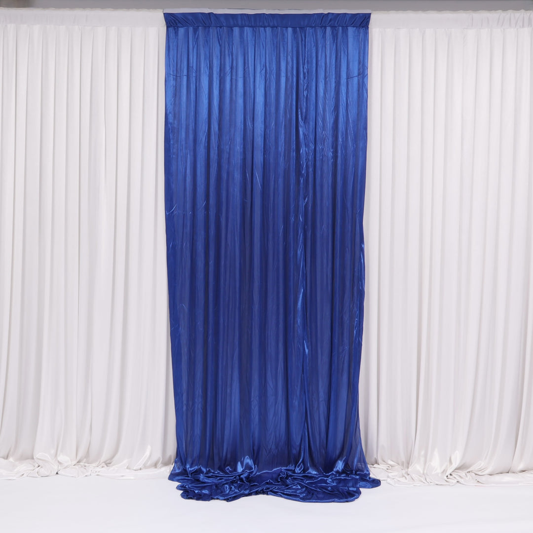 Ice Silk Satin Convertible Backdrop Panel - Royal Blue (1x3m)