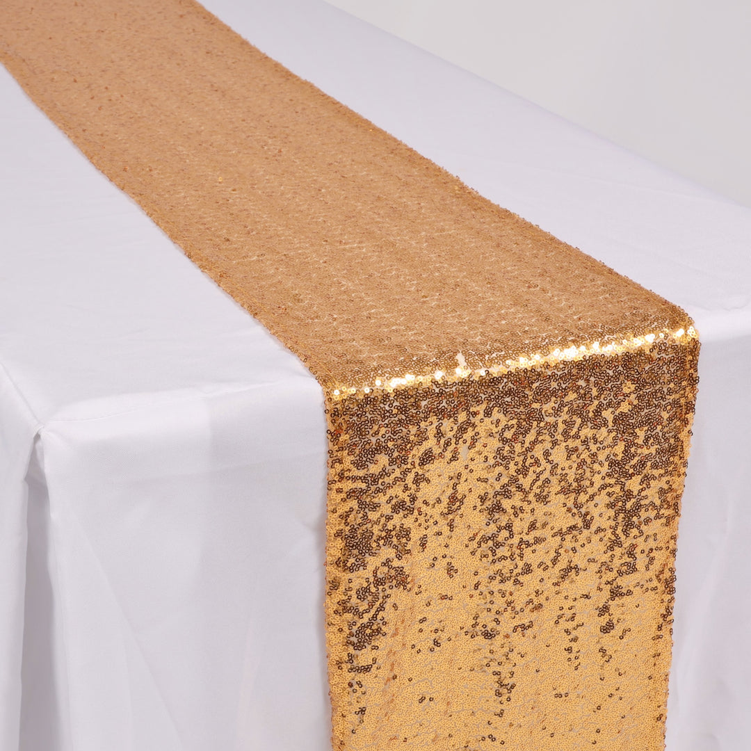 Sequin Table Runner - Antique Gold