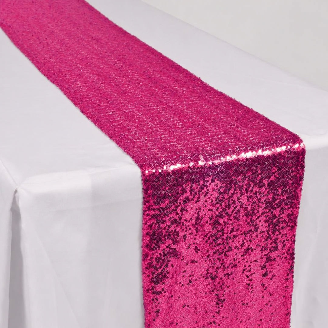 Sequin Table Runner - Hot Pink