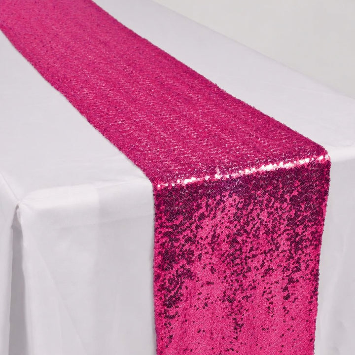Sequin Table Runner - Hot Pink