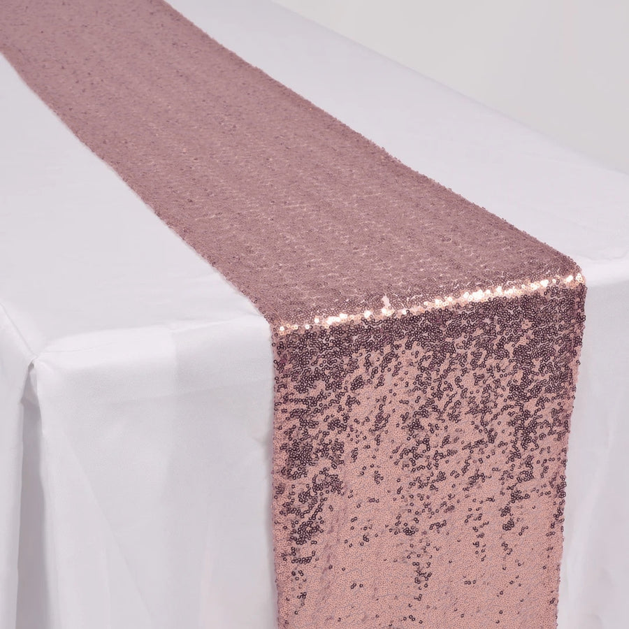 Sequin Table Runner - Rose Gold